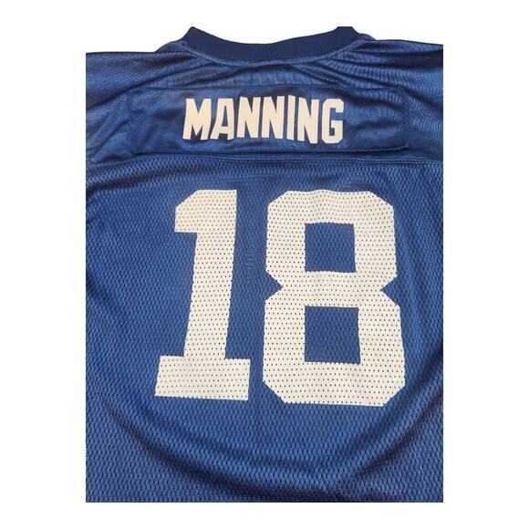 Reebok NFL onfield Indianapolis colts Payton Manning jersey #18 blue & white - Picture 8 of 11